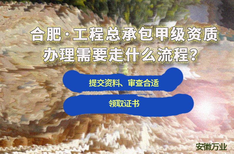 合肥工程總承包甲級資質(zhì)辦理需要走什么流程？